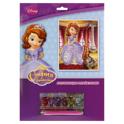 НАБОР Д/ТВОРЧЕСТВА MULTIART АППЛИКАЦИЯ ИЗ ФОЛЬГИ, СОФИЯ ПРЕКРАСНАЯ DISNEY В РУСС. КОР 